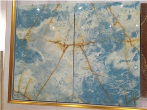 Blue Sky Backlit Onyx Slab Blue Sky Backlit Onyx Slab