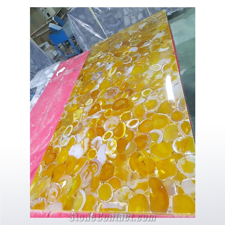 Gemstone Polished Agate Slabs for Tables