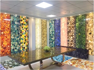 Gemstone Polished Agate Slabs for Tables
