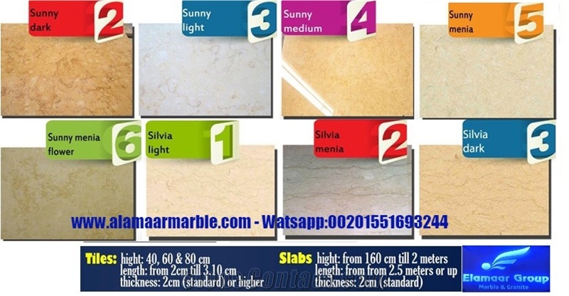 Multicolor Marble Tiles & Slabs
