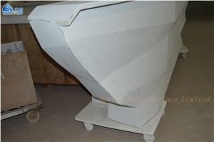 Boat Shape Solid Surface Wine Club Bar Counter