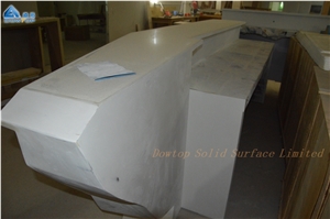 Boat Shape Solid Surface Wine Club Bar Counter