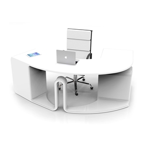 Custom Design Furniture Modern White Office Table