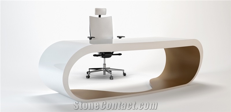 High End Glossy Black Office Table Manager Table