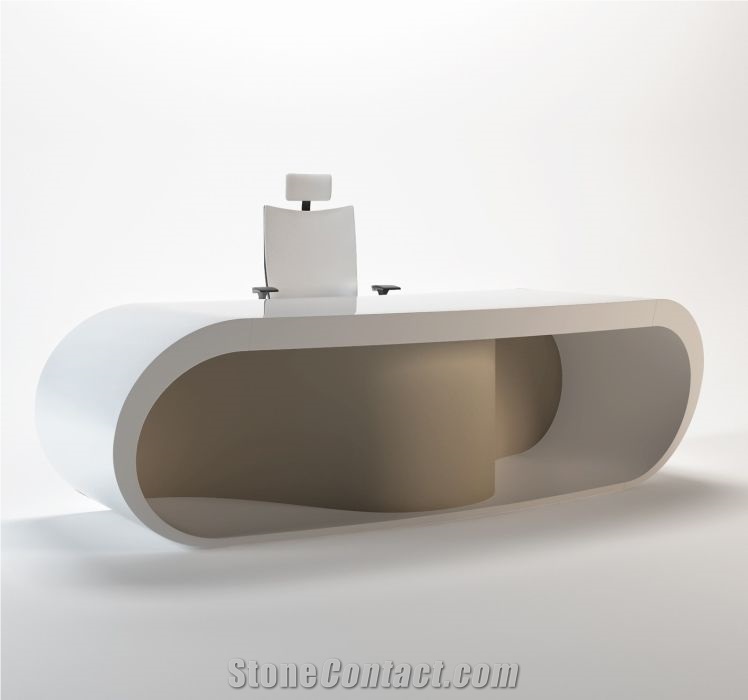 High End Glossy Black Office Table Manager Table