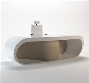 High End Glossy Black Office Table Manager Table