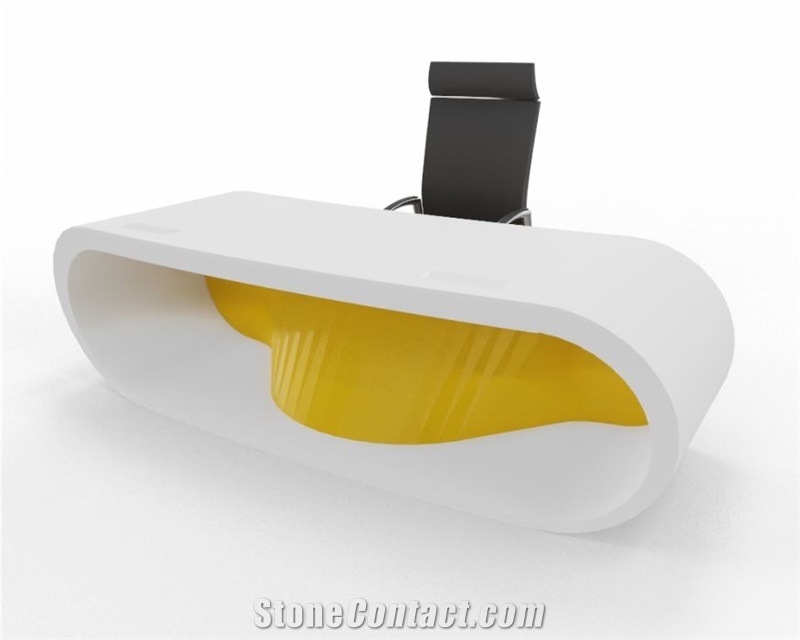 High End Glossy Black Office Table Manager Table
