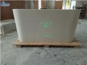 High End Hair Salon White Led Reception Desk
