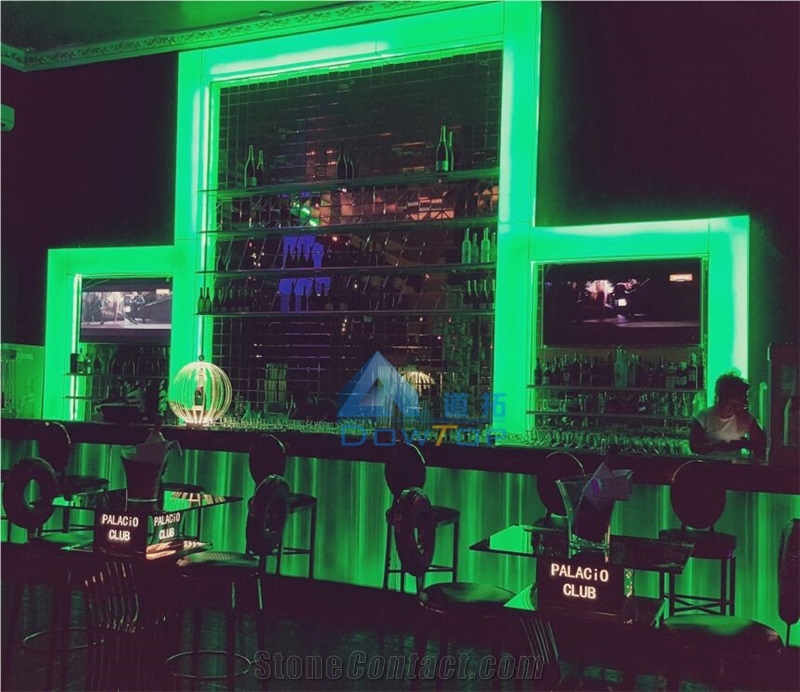 Illuminated Restaurant Club Wine Bar Countertops