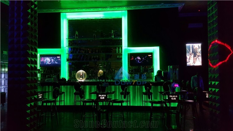 Illuminated Restaurant Club Wine Bar Countertops