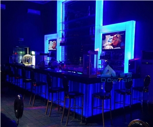 Illuminated Restaurant Club Wine Bar Countertops