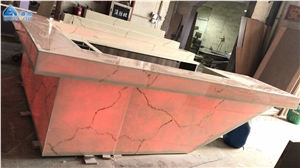 Led Translucent Marble Stone Nightclub Bar Counter