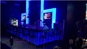 Modern Led Illuminated Club Bar Counter Tops