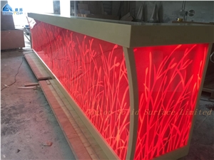 Night Club Bar Counter Artificial Stone Countertop