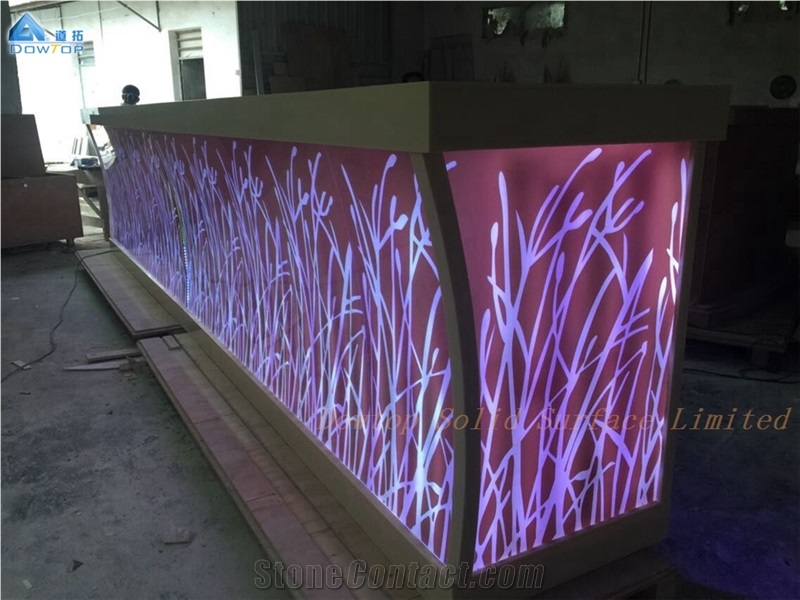Night Club Bar Counter Artificial Stone Countertop