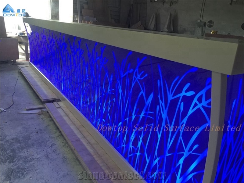 Night Club Bar Counter Artificial Stone Countertop
