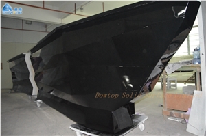 Solid Surface Top Boat Shape Hotel Bar Counter