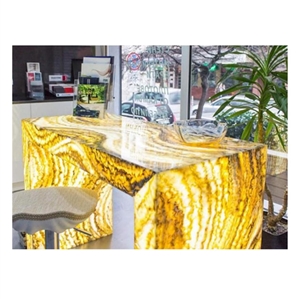 Translucent Artificial Onyx Led Bar Counter Best Price