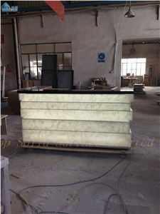 Translucent Artificial Stone Top Night Club Bar Counter