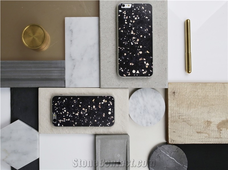 Artificial Stone Cement Terrazzo Decoration Round Cafe Table Tops
