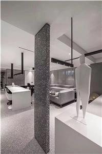 Beige Color Terrazzo Flooring And Wall Tiles Slabs