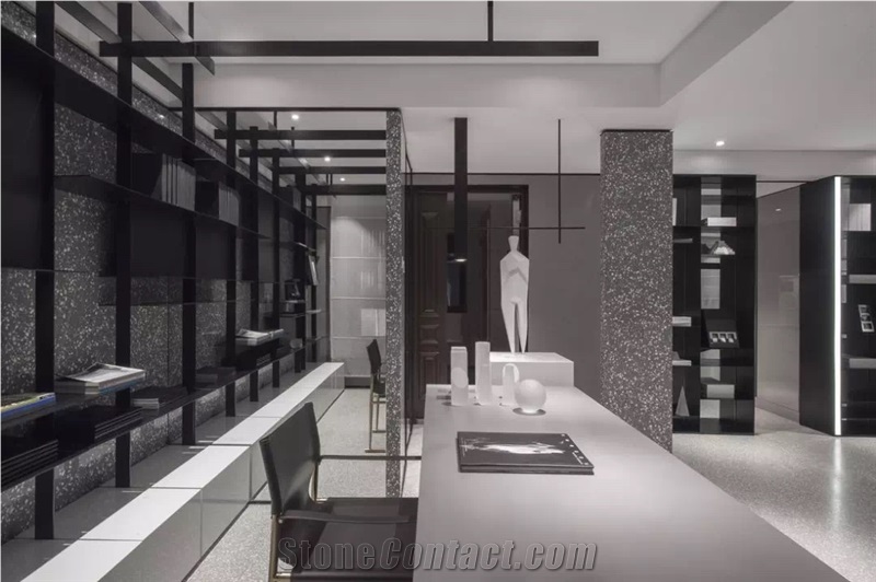 Beige Color Terrazzo Flooring And Wall Tiles Slabs