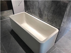 Beige Terrazzo Bathtub