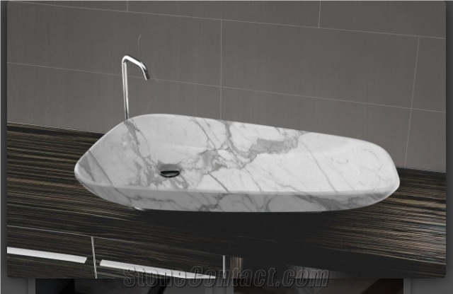 Customized Square Round Marble Art Wash Basin
