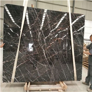 China Laurent Brown Marble Slabs For Wall Install