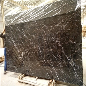 China Laurent Brown Marble Slabs For Wall Install