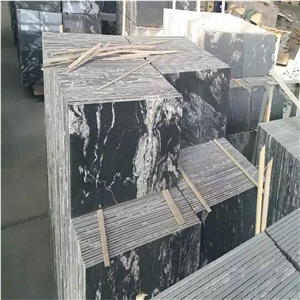 China Nero Fantasy Granite Tiles