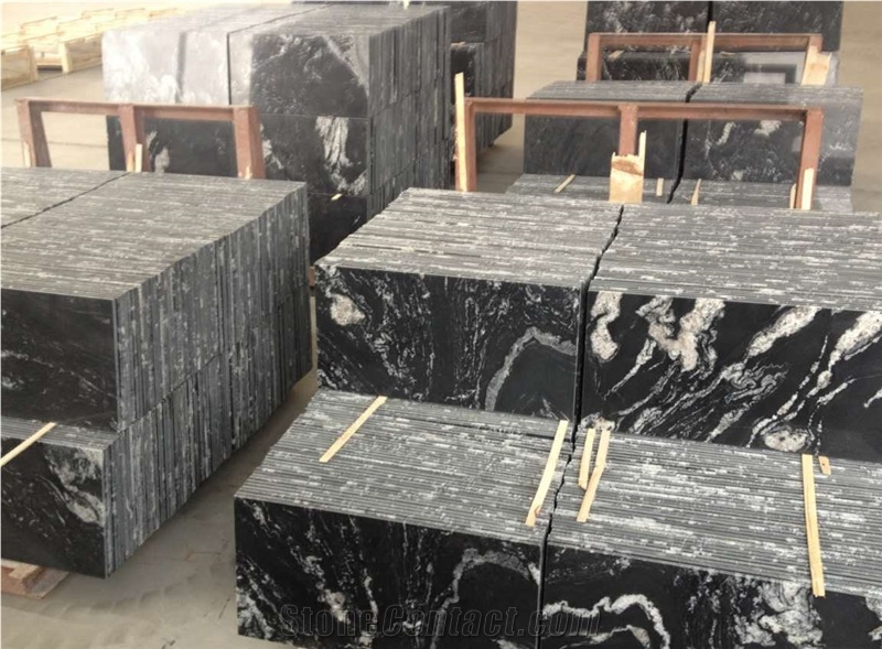 China Nero Fantasy Granite Tiles