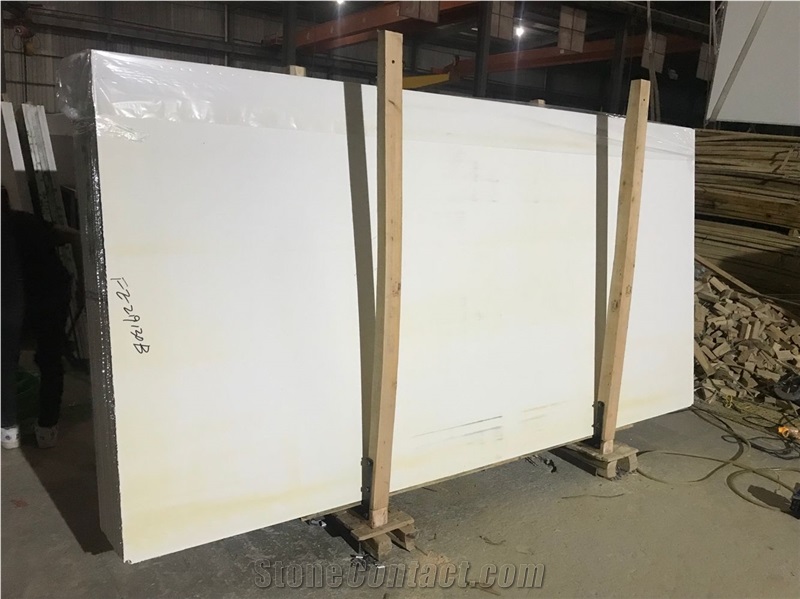 China Pure White Polished Artificial Marble Stone