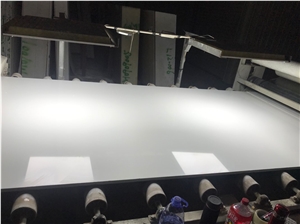 China Pure White Polished Artificial Marble Stone