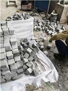 China Sesame Grey Granite G603 Cobblestones,Setts