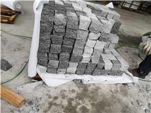 China Sesame Grey Granite G603 Cobblestones,Setts