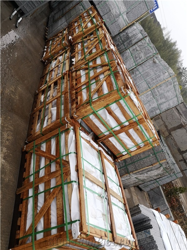 China Sesame White Granite G603 Cobble Stone Paver