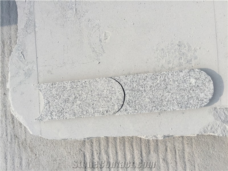 Grey Granite G603 Lawn Edging With Round Areas