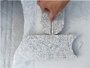Grey Granite G603 Lawn Edging With Round Areas