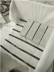 Sesame White Granite G603 Flamed Split Block Steps