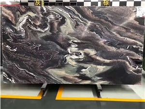 Purple Wave Marble Stone Slab