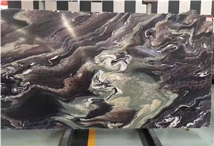 Purple Wave Marble Stone Slab