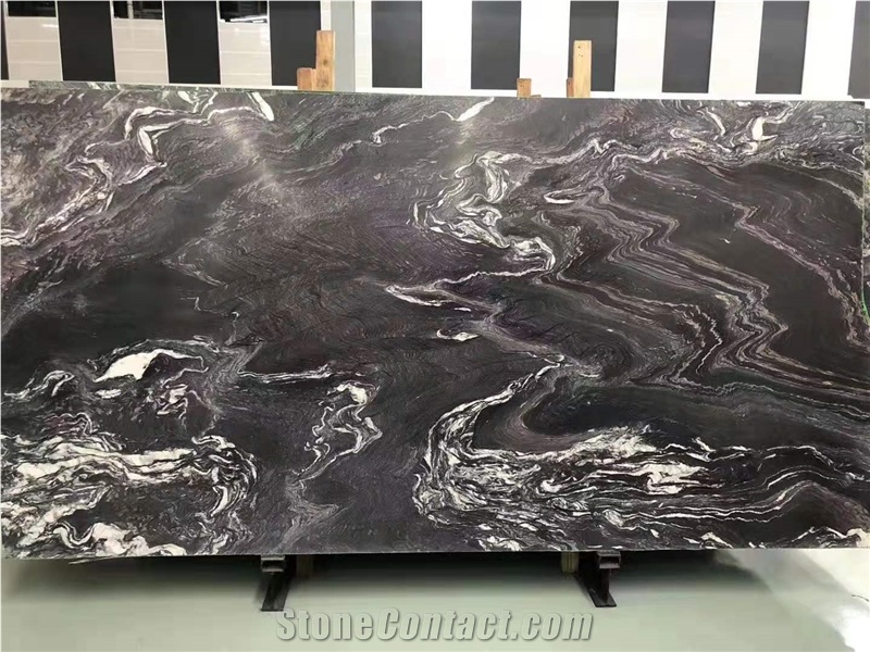 Purple Wave Marble Stone Slab