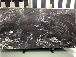 Purple Wave Marble Stone Slab