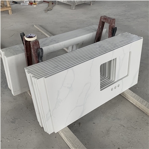 Calacatta White Quartz Vanity Tops Calacatta White Quartz Vanity Tops