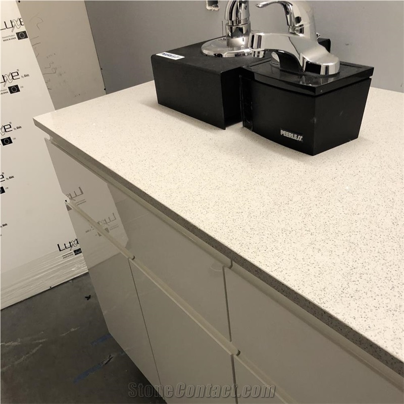 Sparking Grey Quartz Countertops from Engga Quartz