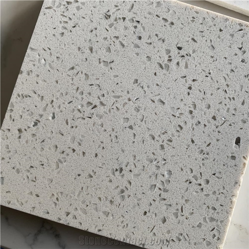 Sparking Grey Quartz Countertops from Engga Quartz