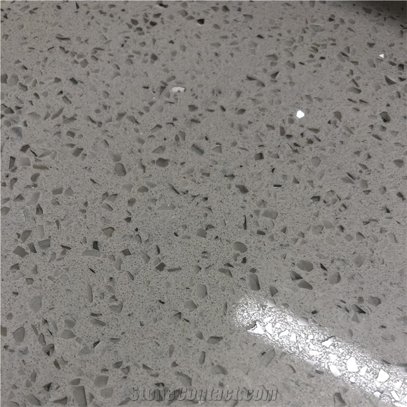 Sparking Grey Quartz Countertops from Engga Quartz