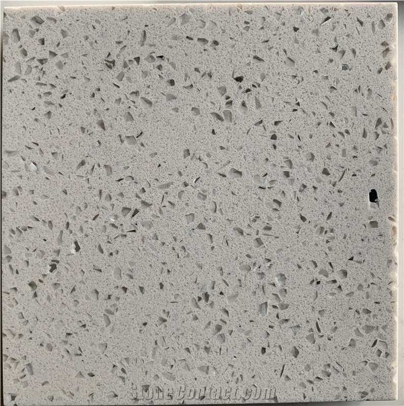 Sparking Grey Quartz Slabs from Engga Quartz