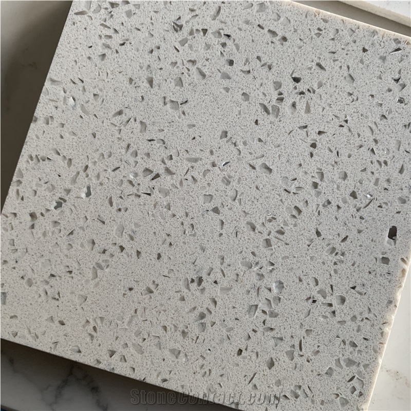 Sparking Grey Quartz Slabs from Engga Quartz
